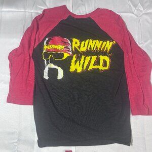 Hulk Hogan Hulkamania WWE Long Sleeve T Shirt Runnin’ Wild Size Adult Medium